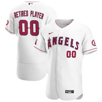 mens nike white los angeles angels home pick a player retire